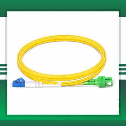 Fiber Optic Patch Cord Single Mode SC-APC-LC-UPC Duplex LSZH