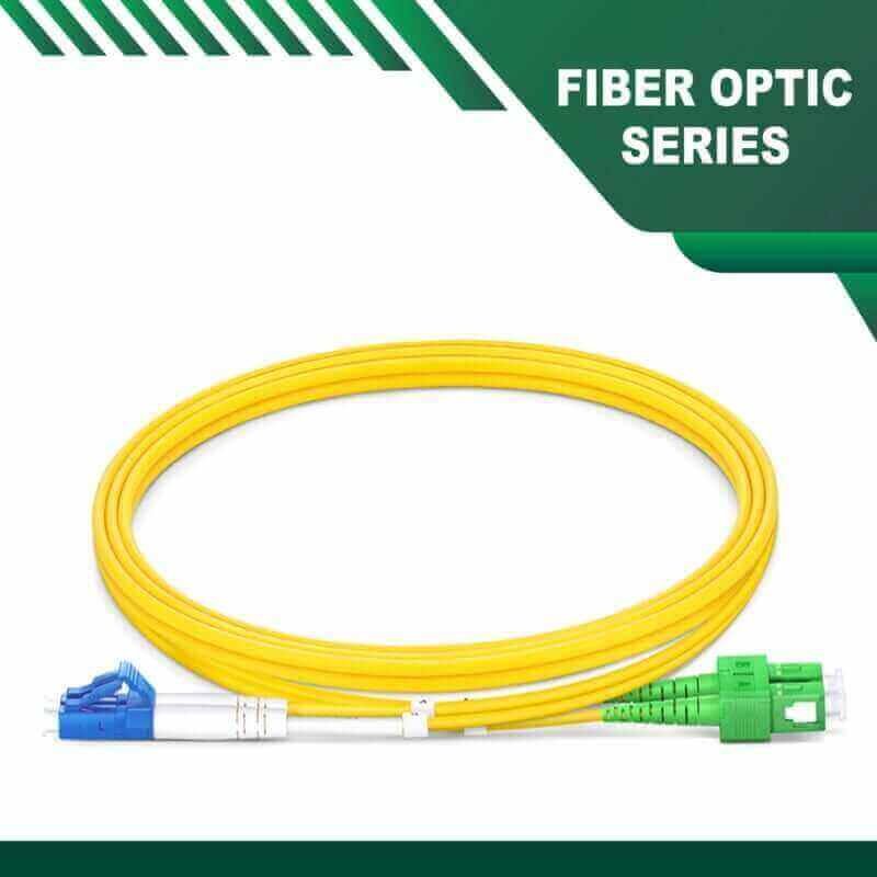 Fiber Optic Patch Cord SM SC-APC-LC-UPC Duplex LSZH