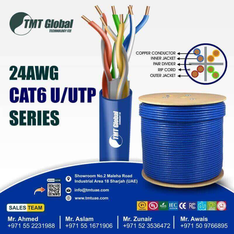 23AWG Cat6 U/UTP Consultants References 24 AWG CAT6 UUTP TMT