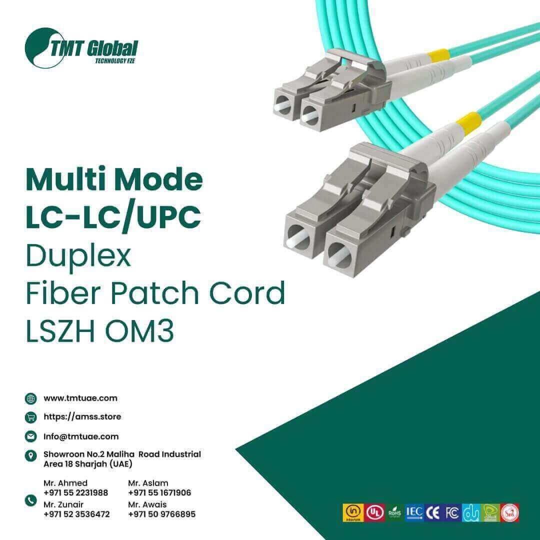 Understanding the LC LC UPC Duplex Fiber Patch Cord LSZH OM3 from TMT Global Technology Ltd 1 LC LC UPC Duplex Fiber Patch Cord LSZH OM3