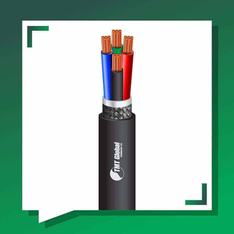 Central Clock System by tmt global technology ltd 3 Speaker cable 4core shielded outdoor 1.5mm TMT-0416CKBRK-SR-4