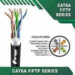 Cat6a F FTP Cable 23awg 4 twisted pair 305m