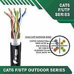 outdoor cat 6 cable 23awg 4 twisted pair F/UTP 305m