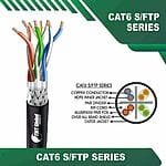 Cat6 23awg 4 twisted pair S FTP Cable 305m