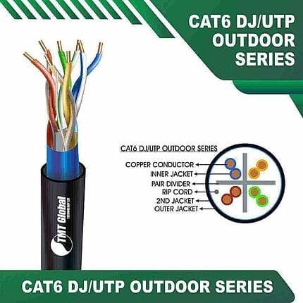 cat6 double jacket cat6 double jacket UTP PE outdoor ethernet Cable 305m