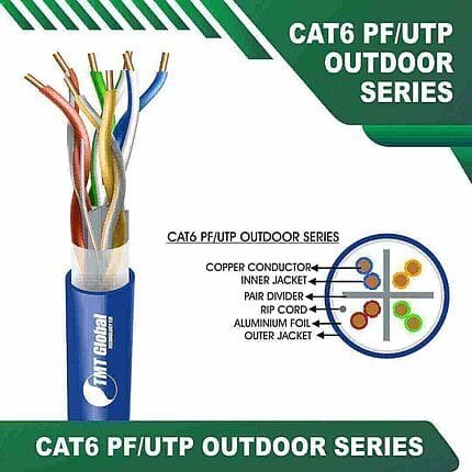 cat6 23awg 4 twisted pair U-UTP data Cable tmt