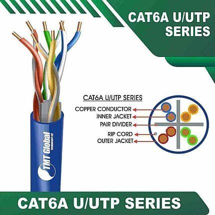 Cat6a 23awg 4pair U-UTP utp cable