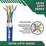Cat6 a 23 awg 4 twisted pair U/FTP Cable 305m