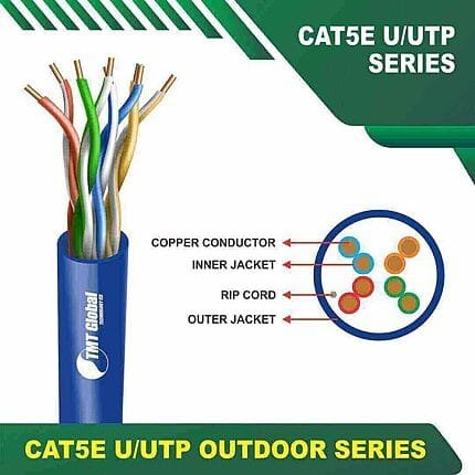 cat5e u-utp outdoor 24awg 4pair cable