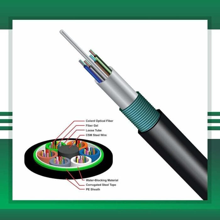 96 core fiber optic cable multi core tube Armored G652D - Image 7
