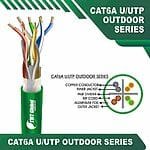 Cat 6a 23awg 4 twisted pair utp cable 305m