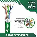 Cat6a F FTP Cable 23awg 4 twisted pair 305m