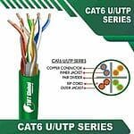 cat6 u utp solid Cable 24 awg 4 twisted pair blue 305m