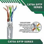 cat6a stp cable 23awg 4 twisted pair 305m
