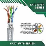 : cat7 cable 23 awg 4 twisted pair SFTP Bulk Cable 305m