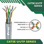 cat5e cable u/utp 24 awg 4 pair 305m
