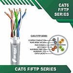 Cat6 23awg U FTP Ethernet Cable 4 twisted pair 305m