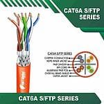 cat6a stp cable 23awg 4 twisted pair 305m