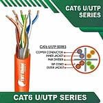 23awg cat 6 cable 4 twisted pair UTP Ethernet Cable 305m