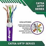 Cat6 a 23 awg 4 twisted pair U/FTP Cable 305m
