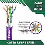 Cat6a F FTP Cable 23awg 4 twisted pair 305m