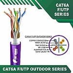 Cat6a 23awg 4 twisted pair F-UTP Bulk Cable 305m