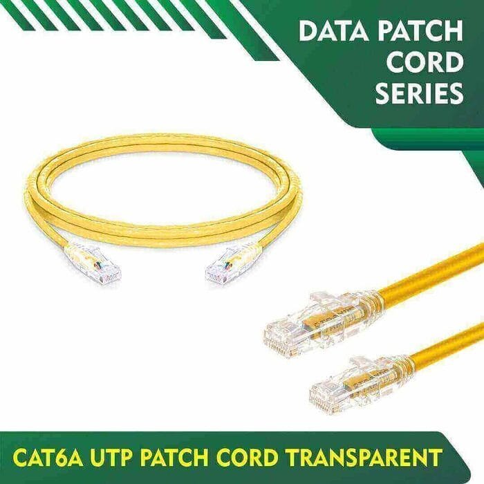 1 Meter cat6a utp patch cord 24AWG Transparent - Image 11