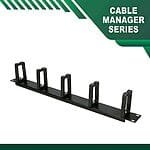 1 u cable manager 12 inch 3 rings - Image 4