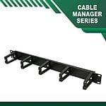 1 u cable manager 12 inch 3 rings - Image 5