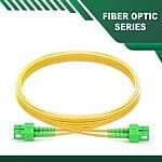 SC-SC-APC Duplex LSZH Fiber Patch Cord