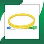 SC APC to LC UPC Duplex Patch Cord Fiber Optic single mode LSZH - Image 2