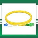 SC APC to LC UPC fiber duplex optic patch cord single mode - Image 2