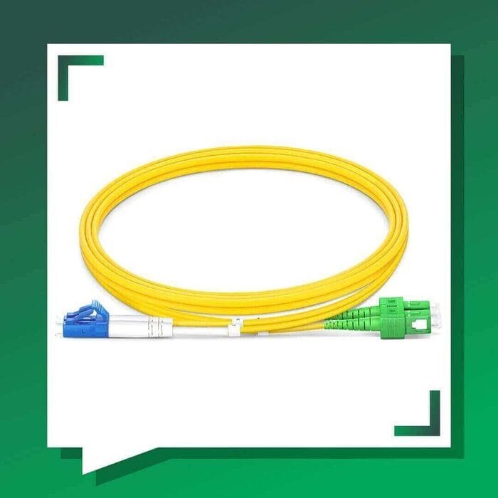 SC APC to LC UPC Duplex Patch Cord Fiber Optic single mode LSZH - Image 6
