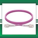 SC to SC UPC OM4 Duplex Fiber Optic Patch Cord Multimode LSZH - Image 2